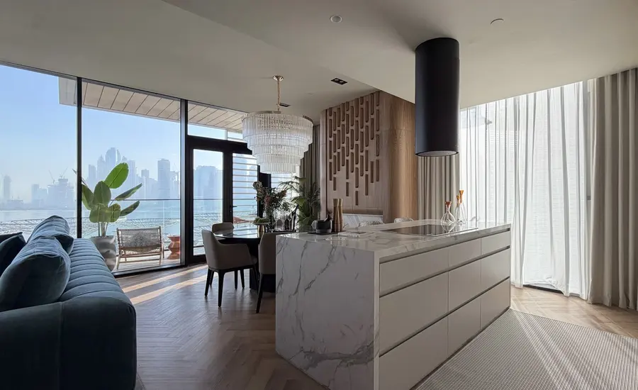 Residenza angolare con terrazza, mare e Ain Dubai, foto 12