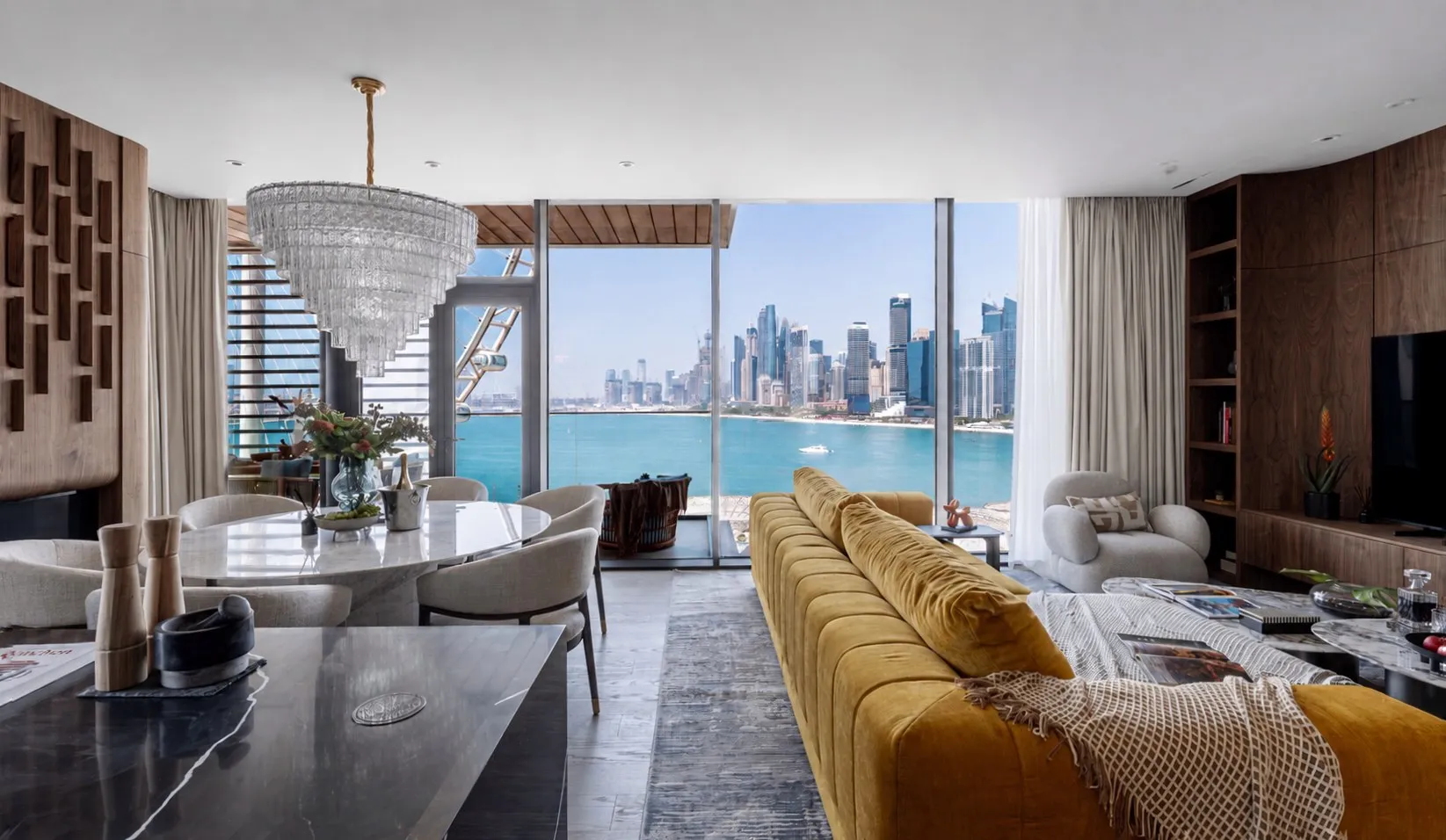 Residenz in der zwölften Etage mit Blick auf Skyline und Meer, Foto 1
