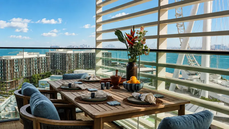 Residenz in der zwölften Etage mit Blick auf Skyline und Meer, Foto 22