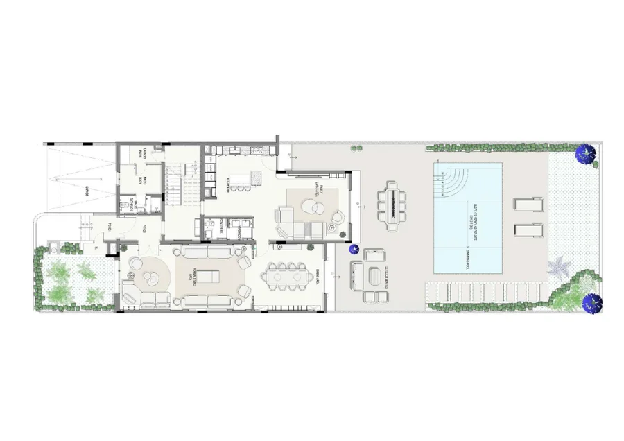 Villa mit fünf Schlafzimmern in Mangrove Village, Grundriss