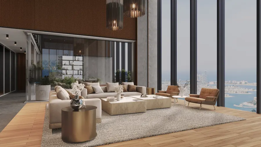 Duplex-Penthouse mit sechs Schlafzimmern und Blick auf Meer und Golfplatz, The S Tower
